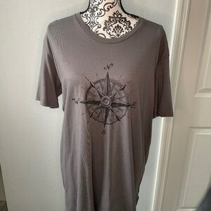 Gray compass shirt